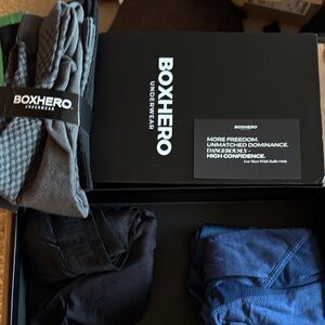 Men's Boxer Briefs Set - Black, Gray, Blue